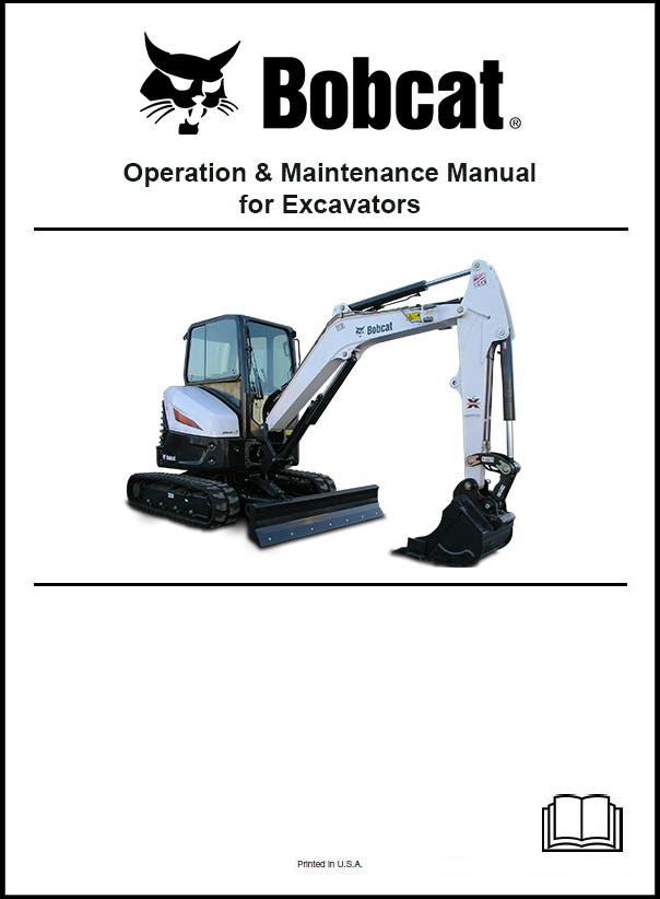 Bobcat 6724466 331 Excavator Operation and Maintenance Manual Paper Copy English