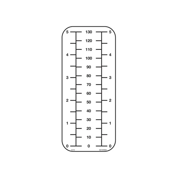 Bobcat 6726639 130 mm Depth Decal For Planer