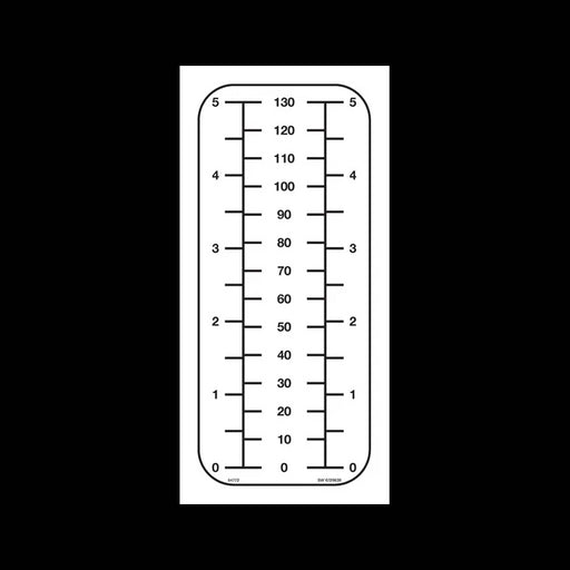 130 mm Depth Decal for Planer, 6726639