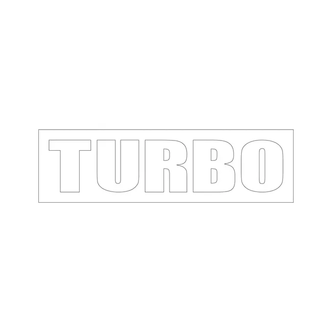 Bobcat 6727912 Turbo Decal For Loaders