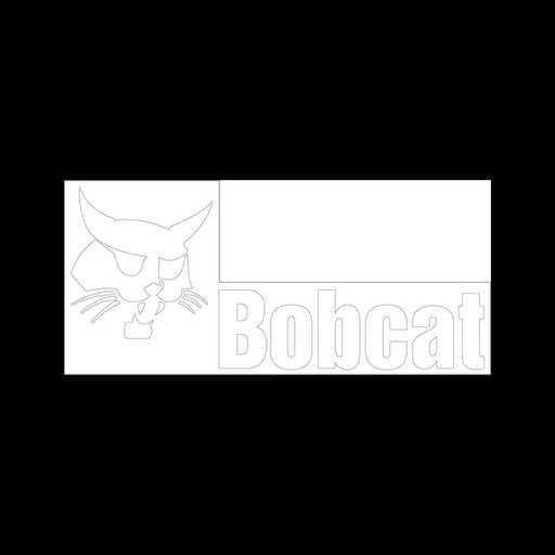 7.67 x 16.69 Bobcat Logo Decal for Attachments, 6729098