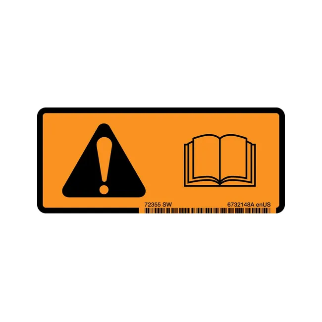 Bobcat 6732148 Operation Manual Decal