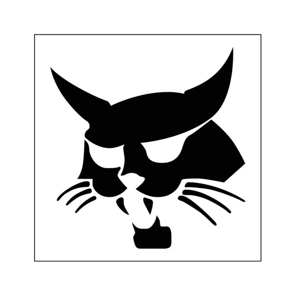 Bobcat 6732149 4.75 x 4.75 Bobcat Logo Left-Hand Decal