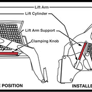 Bobcat 6732774 Lift Arm Support Decal