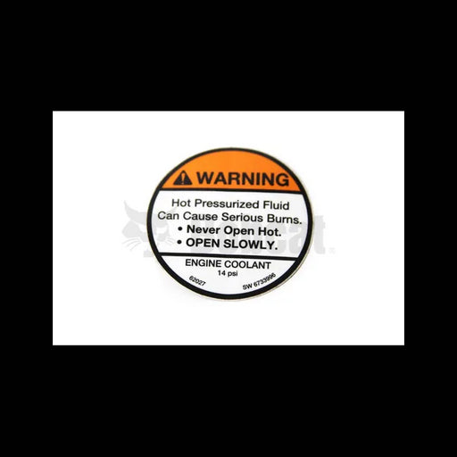 Engine Coolant Cap Warning Decal, 6733996
