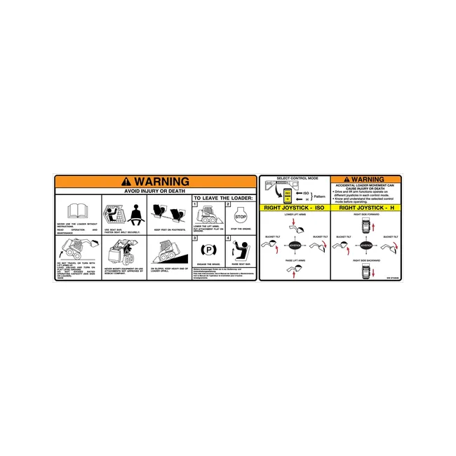 Bobcat 6734646 Warning Decal