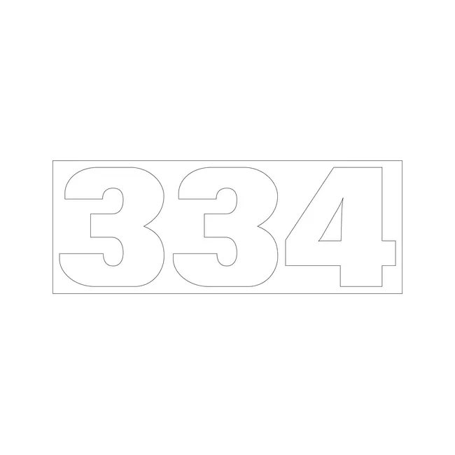 Bobcat 6806164 334 Excavator Decal