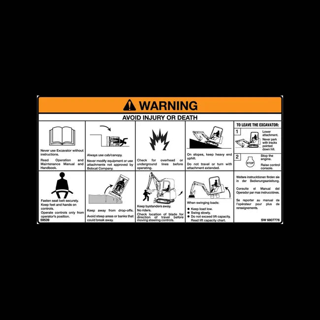 Warning Decal, 6807776