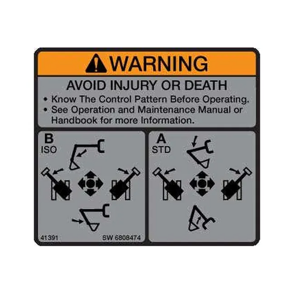 Bobcat 6808474 Left Control Decal
