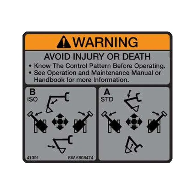 Bobcat 6808474 Left Control Decal