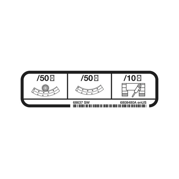Bobcat 6808480 Remote Grease Decal
