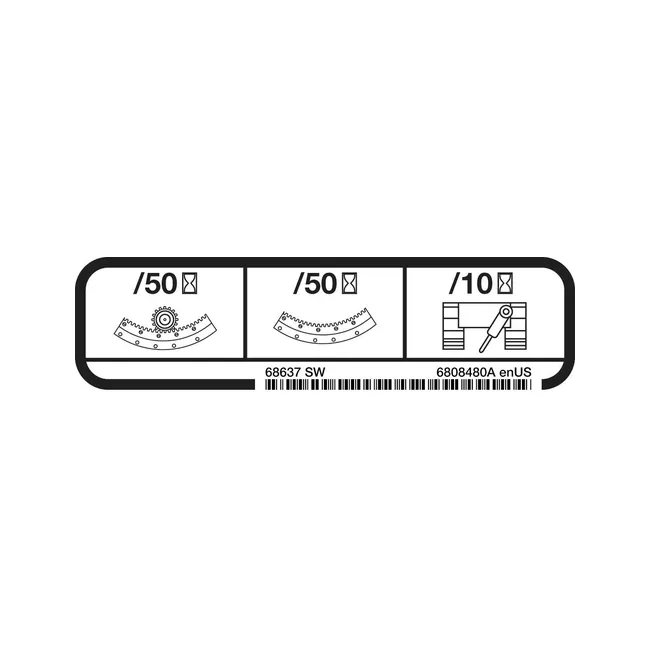 Bobcat 6808480 Remote Grease Decal