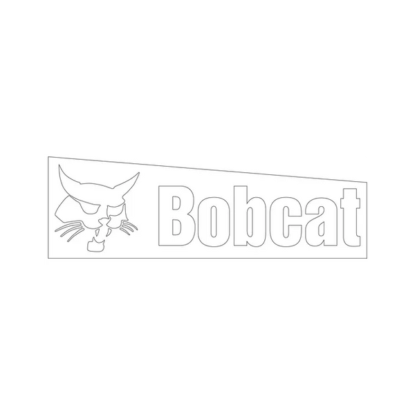 Bobcat 6808543 3.73 x 11.7 Bobcat Logo Decal