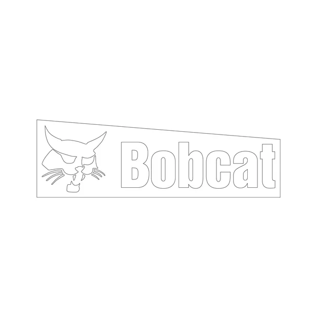 Bobcat 6808543 3.73 x 11.7 Bobcat Logo Decal