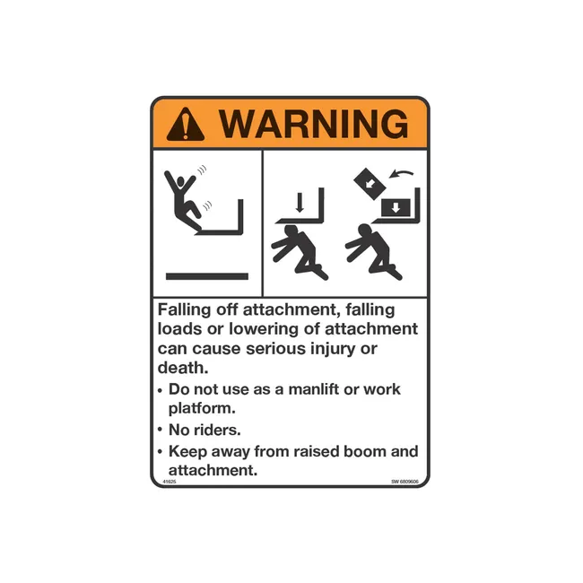 Bobcat 6809606 Warning Decal