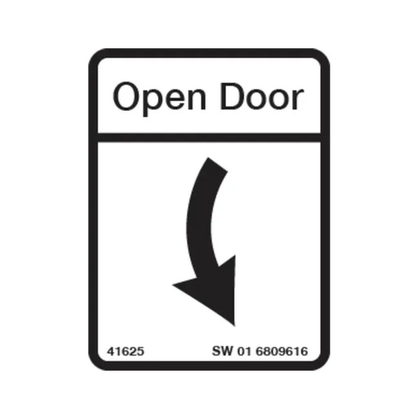 Bobcat 6809616 Open Door Decal