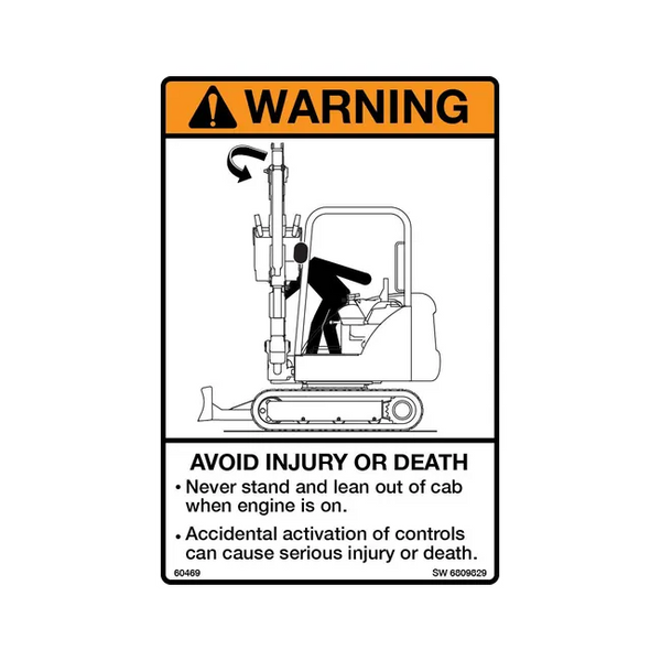 Bobcat 6809829 Warning Decal