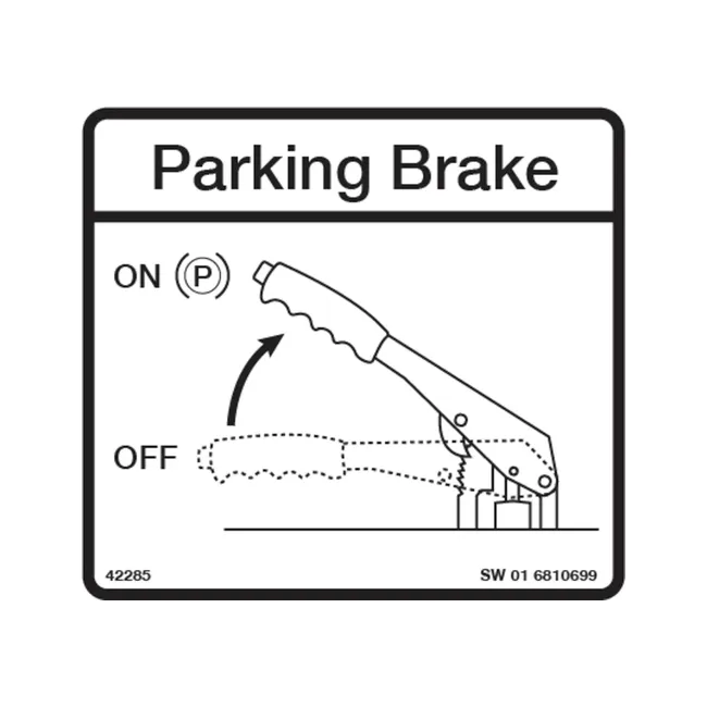 Bobcat 6810699 Brake Decal