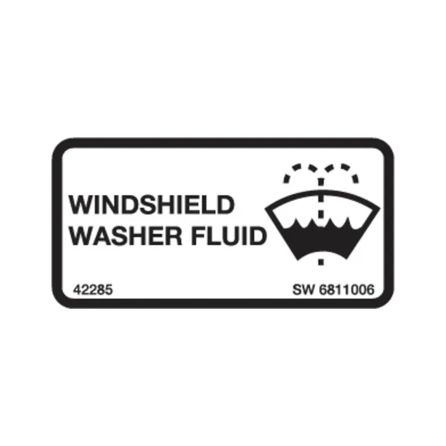 Bobcat 6811006 Washer Fluid Decal