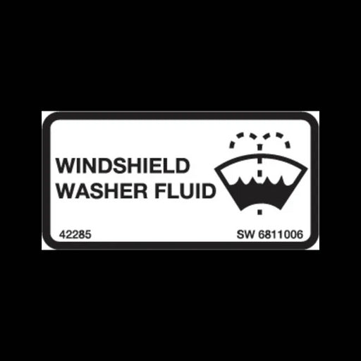 Washer Fluid Decal, 6811006