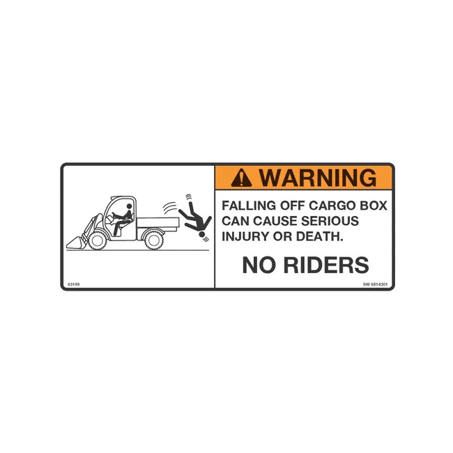 Bobcat 6814301 Warning Decal For Toolcat Work Machines