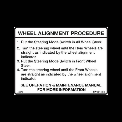 Wheel Alignment Decal, 6814813