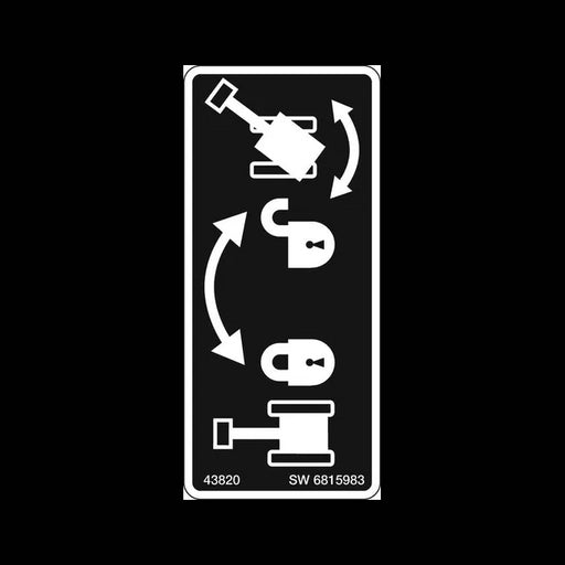 Slew Lock Decal, 6815983