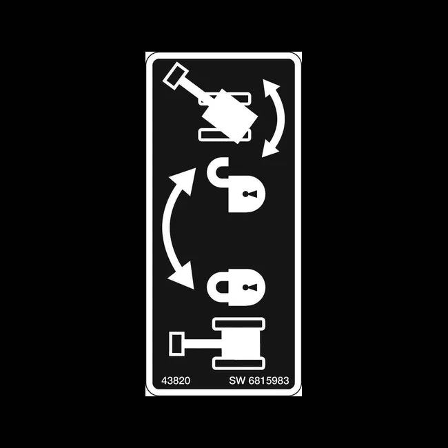 Slew Lock Decal, 6815983