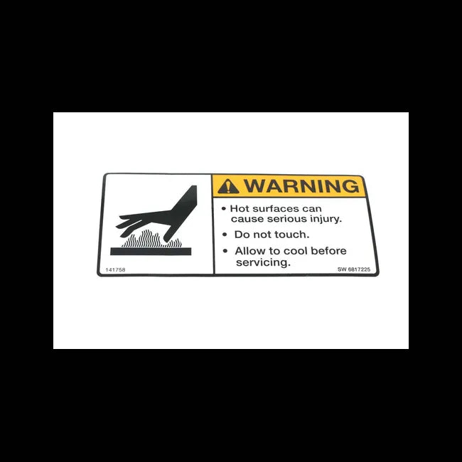 Warning Decal for Excavators and Loaders, 6817225