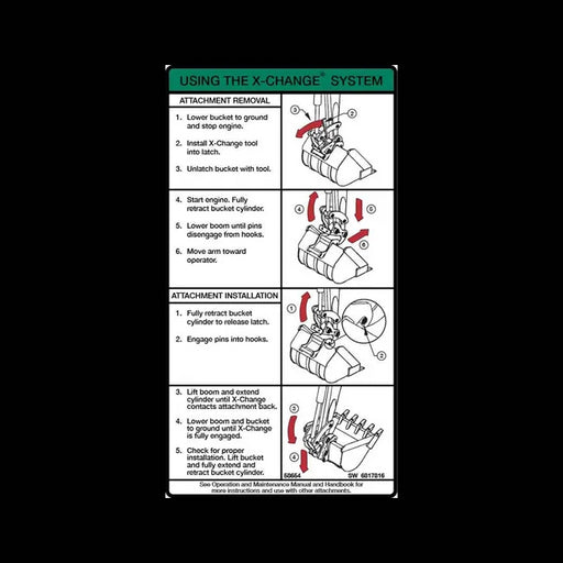 Using Excavator X-Change Decal, 6817816