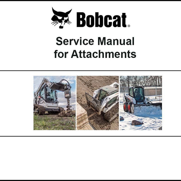 Bobcat 6900891PDF Power Rake Service Digital Manual