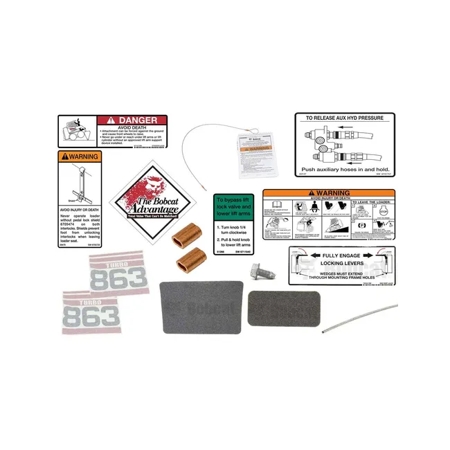 Bobcat 6901376 863 Decal Kit for Skid Steer Loaders