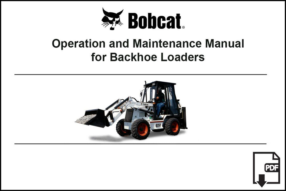 Bobcat 6902715PDF B250 Loader Backhoe Service Digital Manual