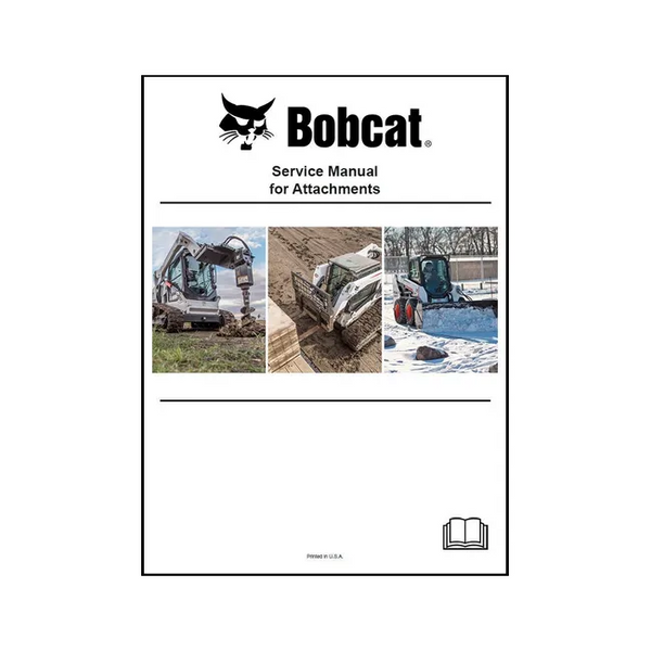 Bobcat 6903281ENUS Trencher Attachment Service Manual Paper Copy English
