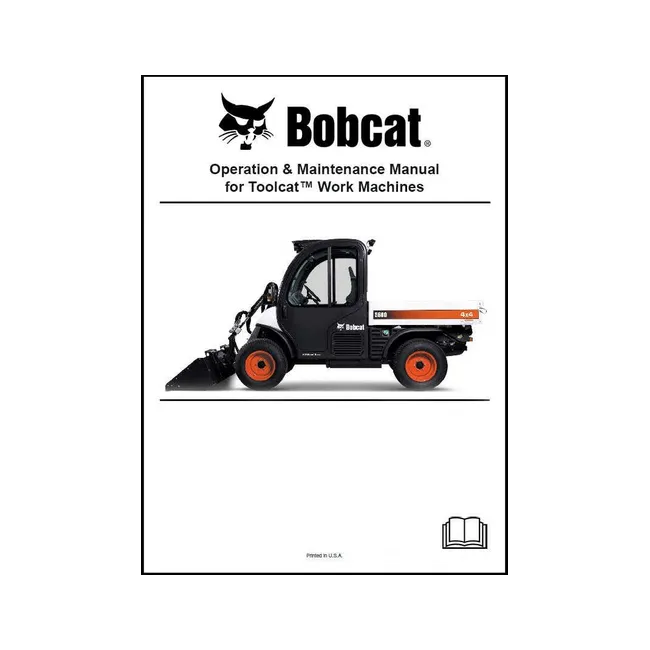 Bobcat 6903714 Toolcat Supplement Operation and Maintenance Manual Paper Copy English