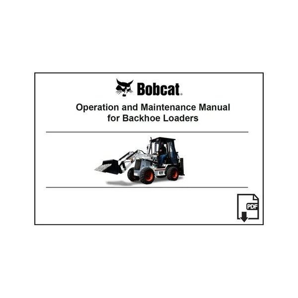 Bobcat 6903864PDF B250 Backhoe Loader Service Digital Manual