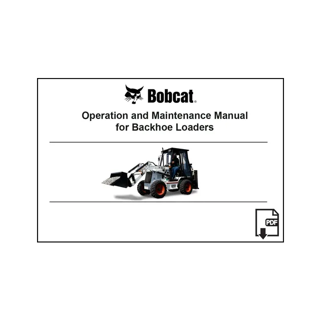 Bobcat 6903864PDF B250 Backhoe Loader Service Digital Manual