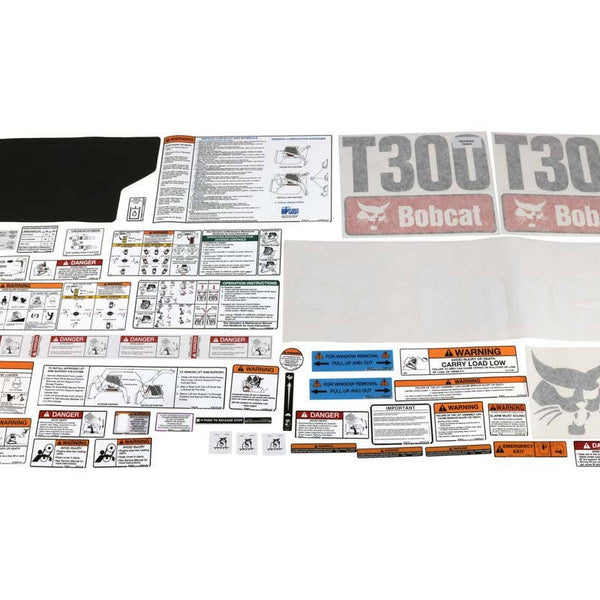 Bobcat 6904768 T300 Internal and External Decal Kit for Track Loaders