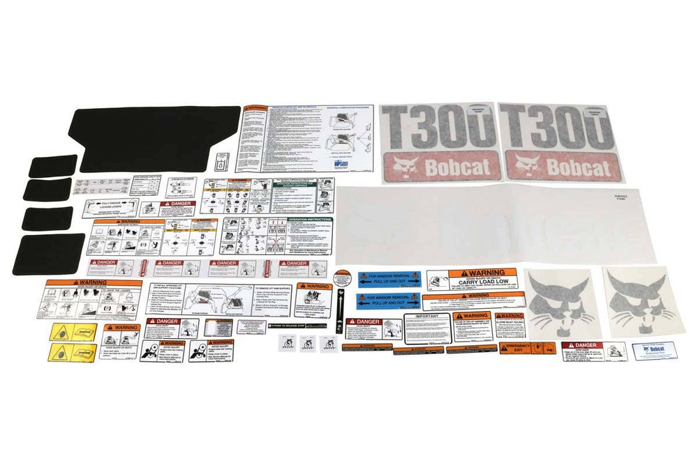 Bobcat 6904768 T300 Internal and External Decal Kit for Track Loaders