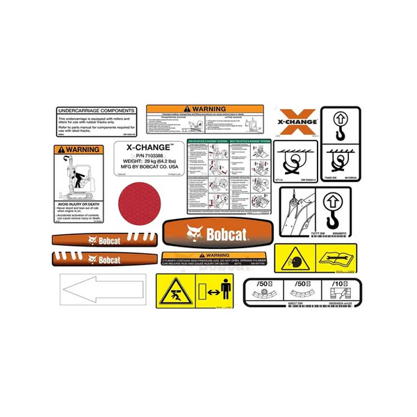 Bobcat 6904899 Internal and External Decal Kit for Excavators