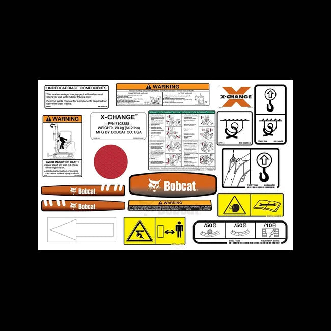 335 Model Internal and External Decal Kit for Excavators, 6904899