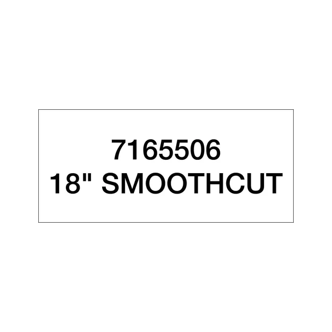 Bobcat 6905221 18 Inch Smoothcut Planer Drum Decal