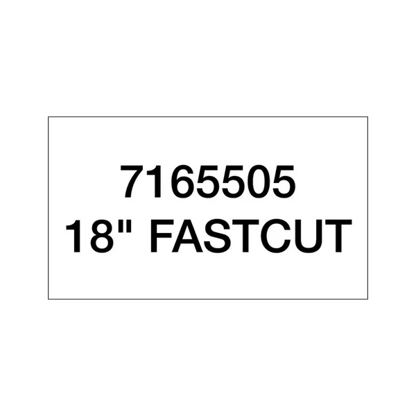 Bobcat 6905222 18 Inch Fastcut Decal for Planer