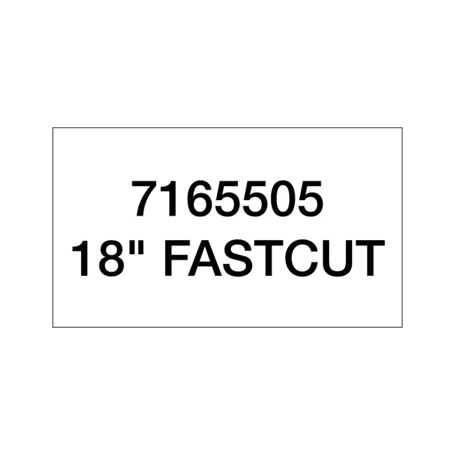 Bobcat 6905222 18 Inch Fastcut Decal for Planer