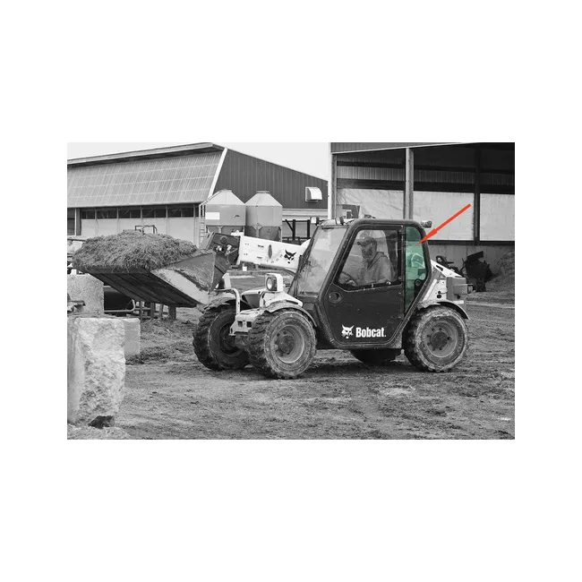 Bobcat 6908789 VersaHandler Left Rear Window Pane
