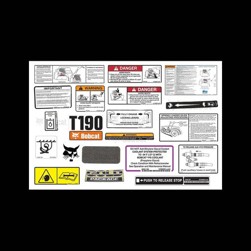 T190 Model Internal and External Decal Kit, 6986501