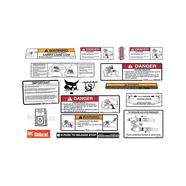 Bobcat 6986650 S330 Model Internal and External Decal Kit for Skid Steer Loaders