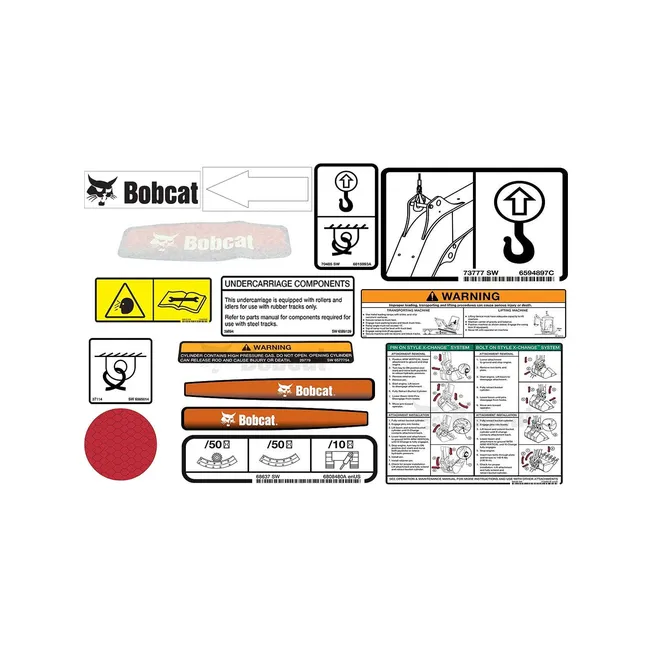 Bobcat 6986663 Internal and External Decal Kit for 320, 323 Excavators