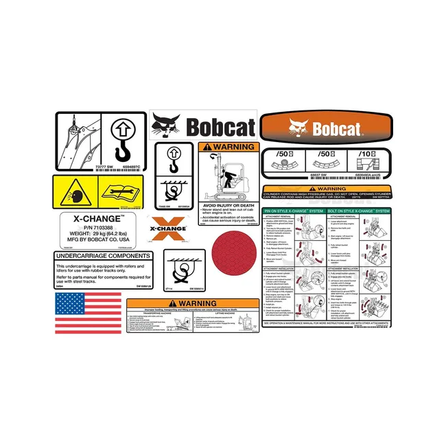 Bobcat 6986664 Internal and External Decal Kit for 325, 328 Excavators