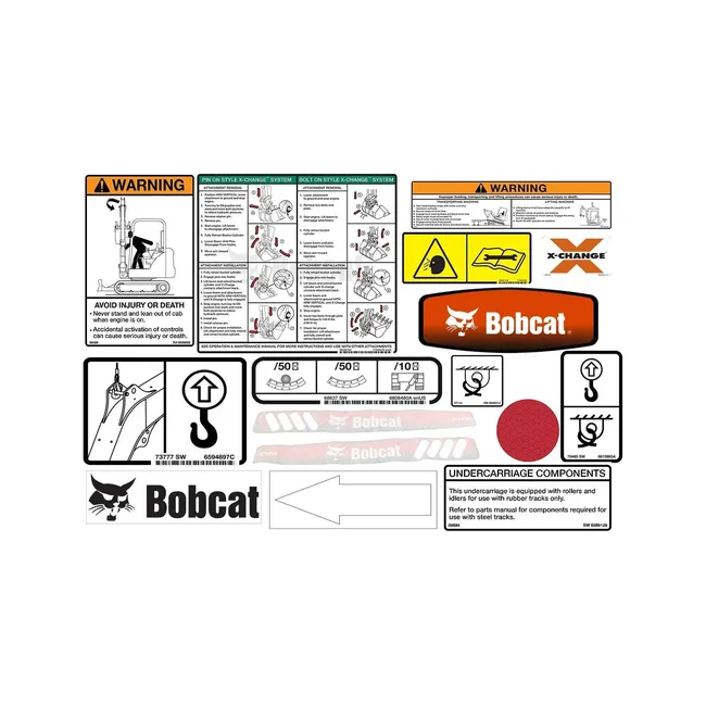 Bobcat 6986669 435 Model Internal and External Decal Kit